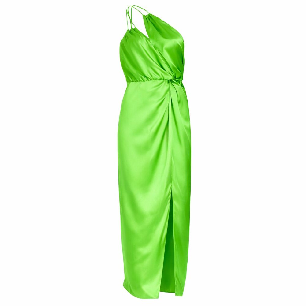 NWT The Sei Strappy Knotted Silk Dress – Parakeet Green | Size 8 ($989)